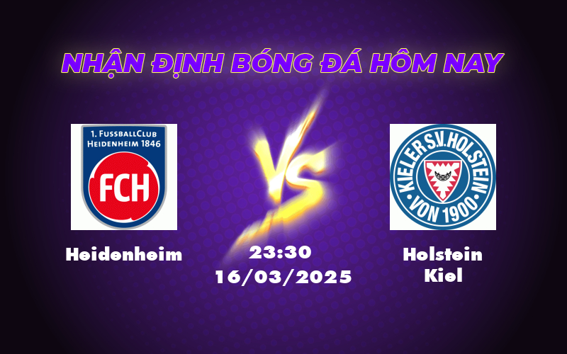 Nhận định soi kèo Heidenheim vs Holstein Kiel Cuộc chiến sinh tử ở đáy bảng xếp hạng 1 heidenheim holstein kiel 16 03 bundesliga