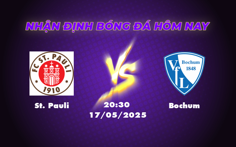 Soi kèo St Pauli vs Bochum Trận chiến sinh tử ở nhóm cuối bảng 1 st pauli bochum 17 05 bundesliga