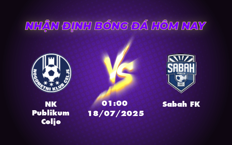 Nhận định soi kèo trận NK Publikum Celje vs Sabah FK Chờ đợi cơn mưa bàn thắng 1 nk publikum celje sabah fk 18 07 c2
